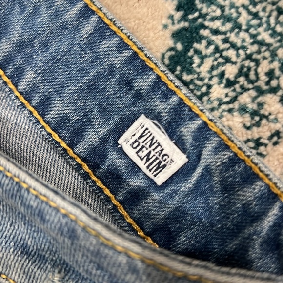 Custom made one of a kind bandana patchwork quilted jeans size 2 embroidered FP - Picture 8 of 8